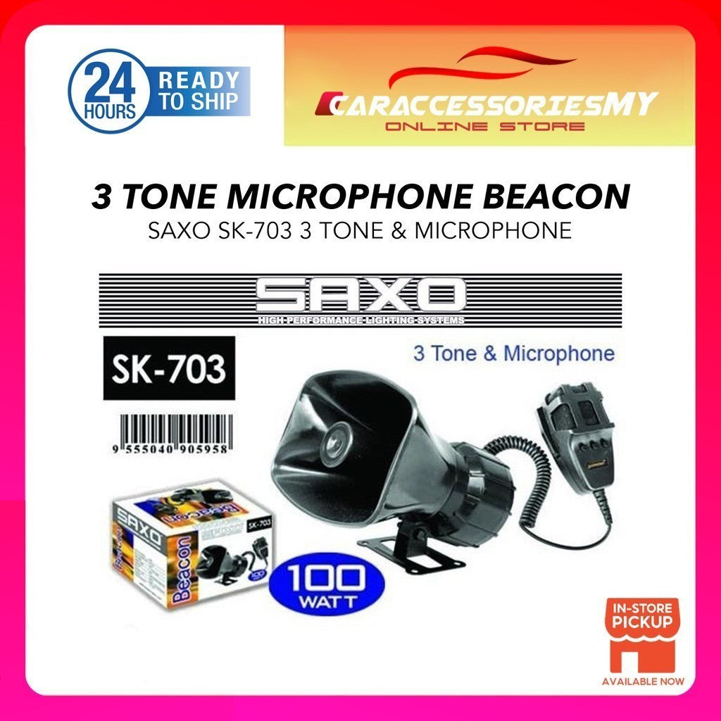 SAXO 3 tone Siren Microphone for automobile vehicle car SK703