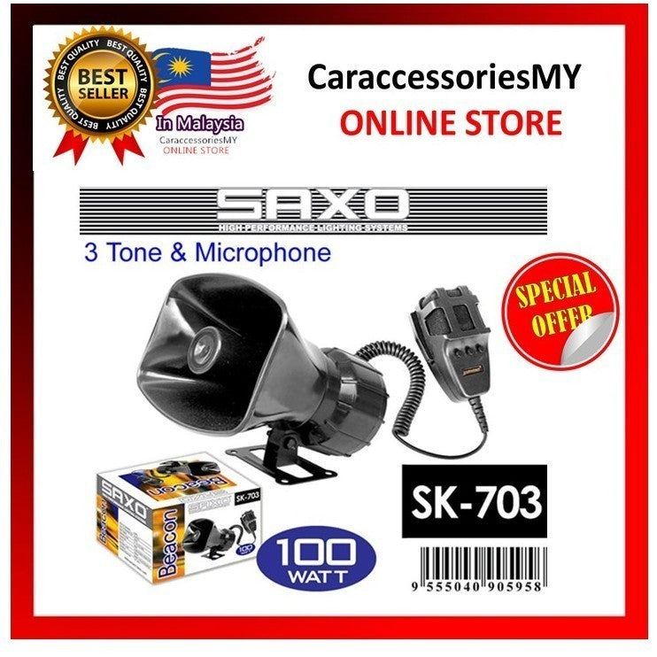 SAXO 3 tone Siren Microphone for automobile vehicle car SK703
