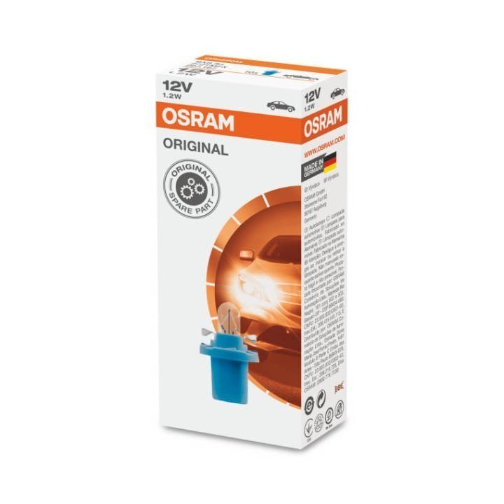 Osram 2721MFX T5 Blue Socket Dashboard Meter Panel PCB car light bulb 12V (10pcs)