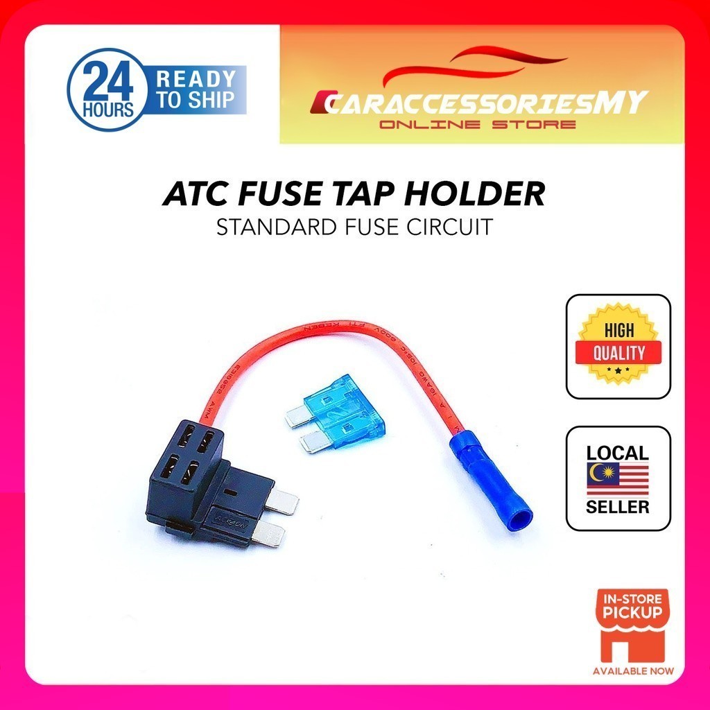 12V Fuse Add-a-circuit TAP Car Auto Circuit Fuse Tap Adapter Standard ATO ATC Blade Fuses Holder dashcam hardwire kit