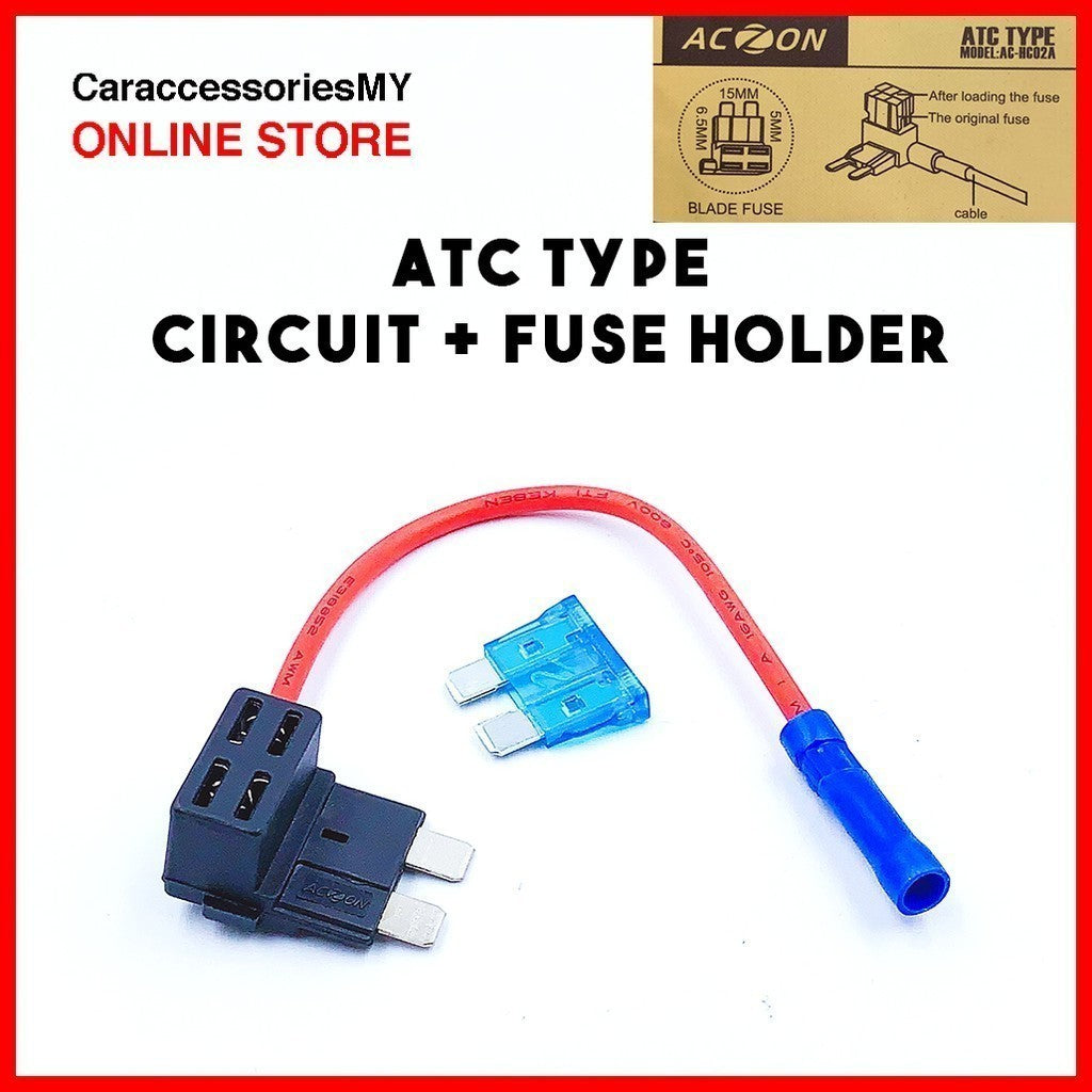 12V Fuse Add-a-circuit TAP Car Auto Circuit Fuse Tap Adapter Standard ATO ATC Blade Fuses Holder dashcam hardwire kit