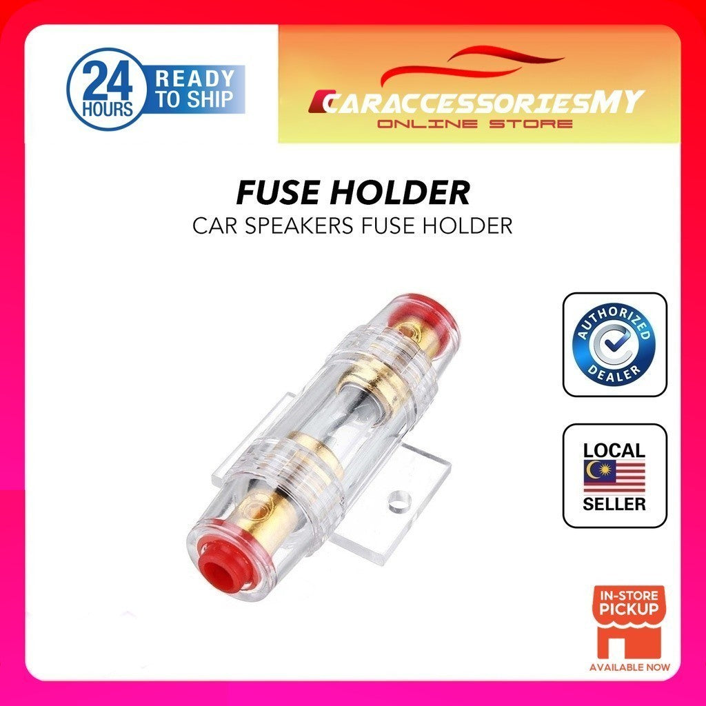 Car Audio In line 4 or 8 Gauge AWG AGU Fuse Holder Box with 60 Amp Fuse