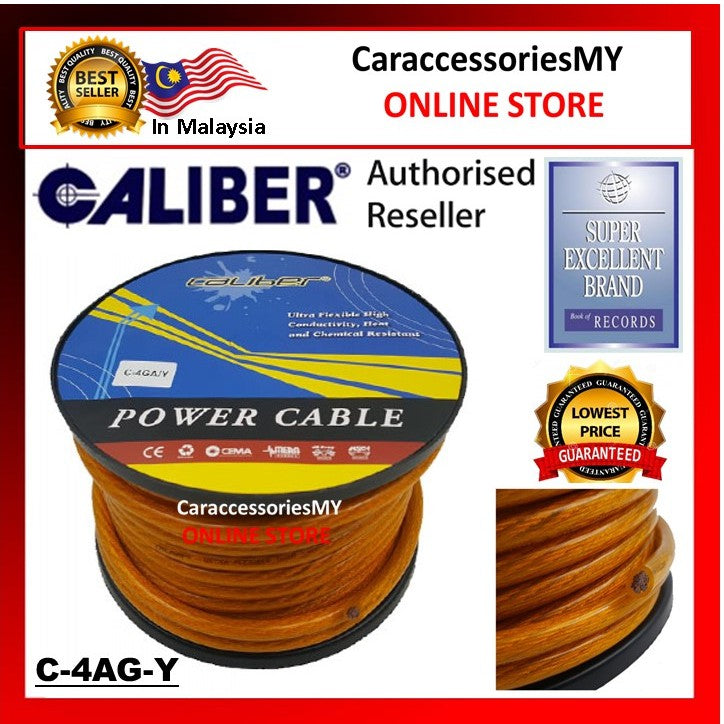 CALIBER 4 AWG POWER CABLE-(30 METER)
