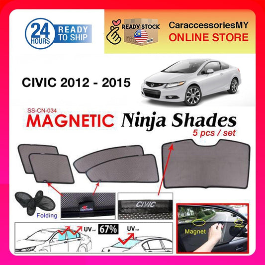 Honda CIVIC 2012 Magnetic Ninja Sun Shade/Sunshade Premium Quality