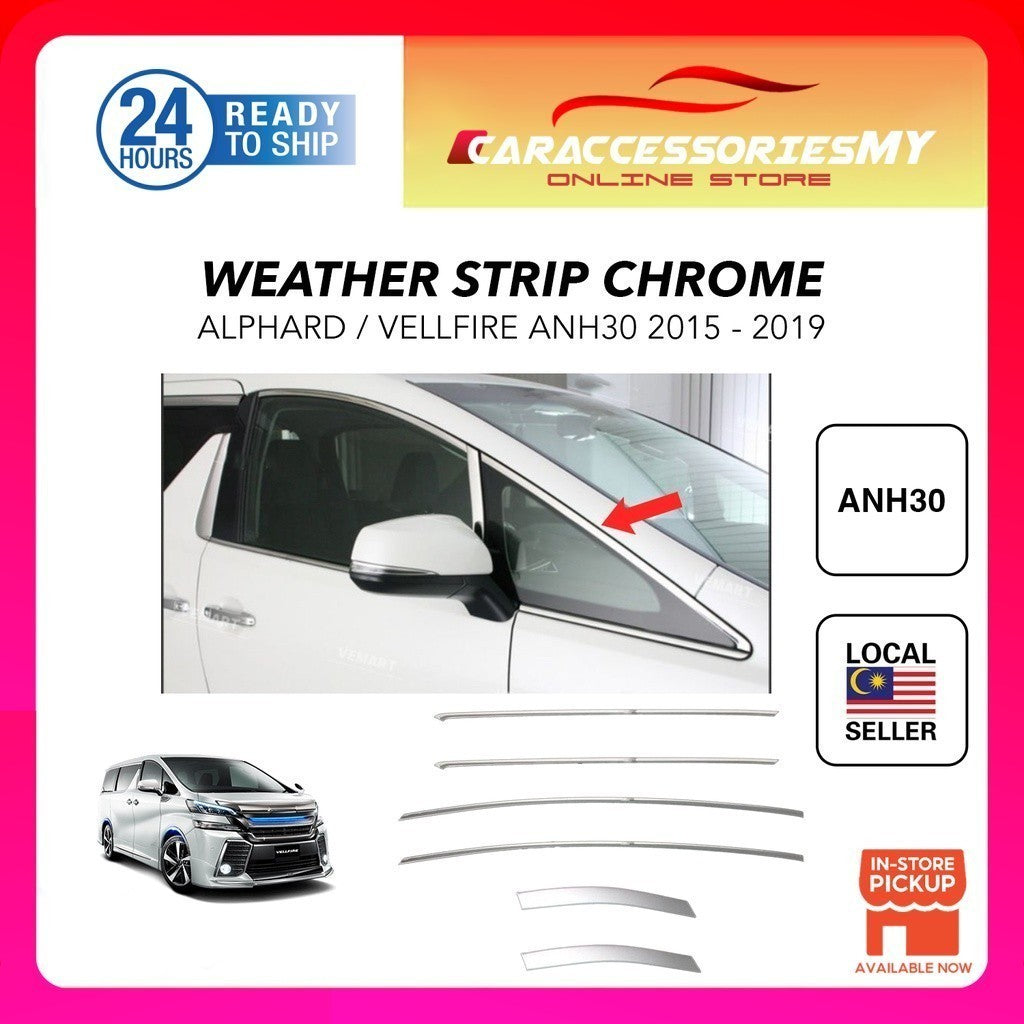 Toyota Alphard Vellfire Weather strip chrome YH519