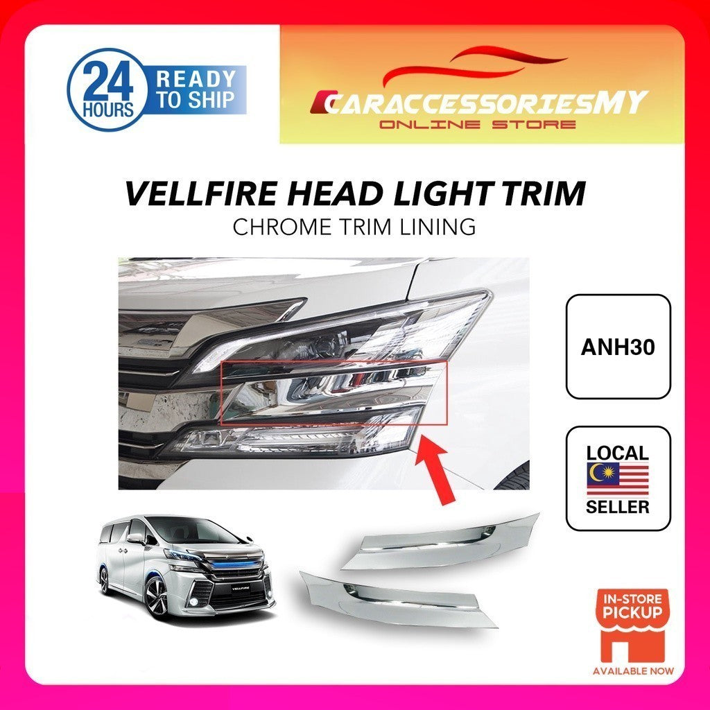 Toyota Vellfire 2018 - 2022 head light trim chrome YH486