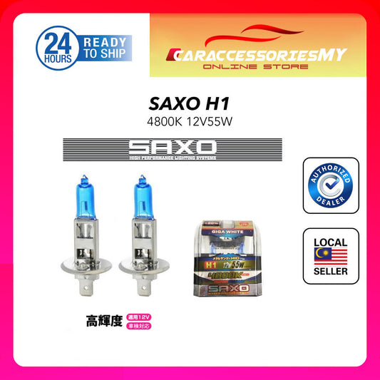 SAXO 4800K H1 White Halogen Bulb for perodua myvi