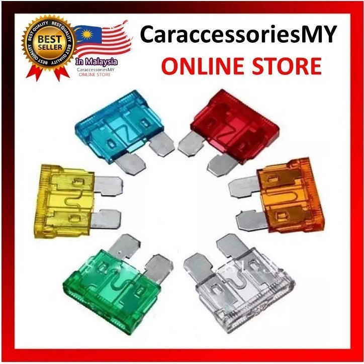 30pcs Car Plug in Fuse 5A/10A/15A/20A/25A/30A Each 5pcs
