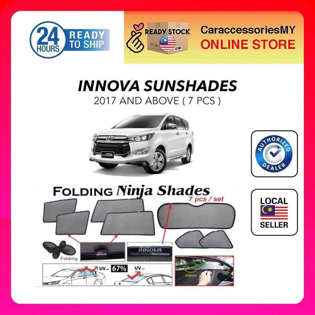 Toyota Innova 2017 Magnetic Ninja Sun Shade Sunshade 7pcs