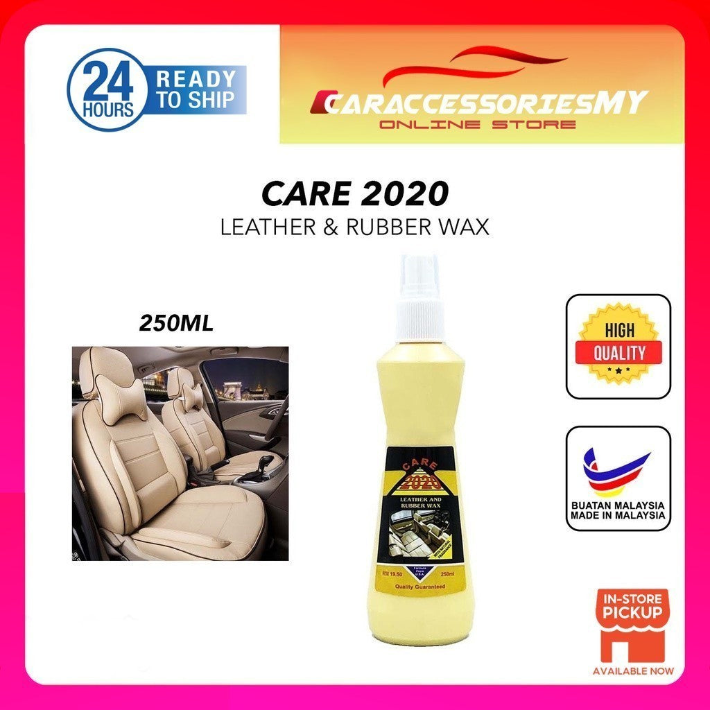 Care 2020 Leather and Rubber Wax 250ML kulit sofa kereta wax car care 车皮保护 car interior detailing