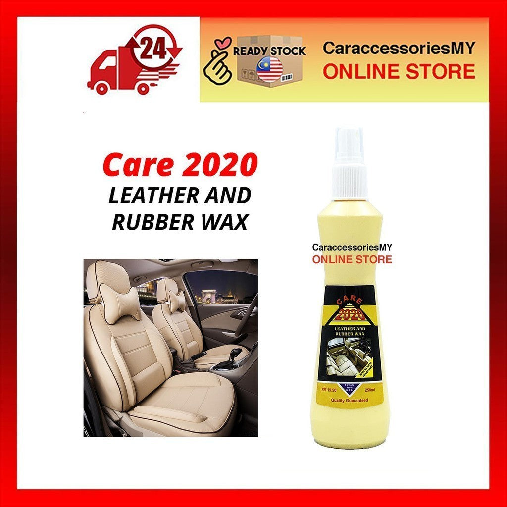 Care 2020 Leather and Rubber Wax 250ML kulit sofa kereta wax car care 车皮保护 car interior detailing