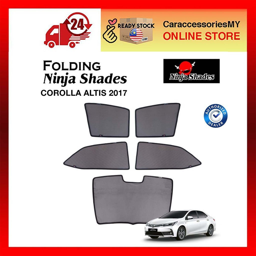 Toyota Altis 2017 Magnetic Ninja Sun Shade (5pcs/set) car window UV sun shields