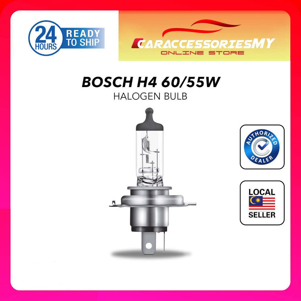 1pcs Bosch H4 Original 12V 60/55W car bulb P43t super bright for proton nissan toyota perodua mitsubishi honda kia hyund