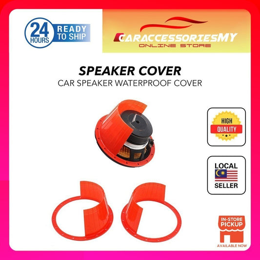 car speaker waterproof cover 2 Pieces 6" Car Door Audio Speaker Plastic Cover Protector Waterproof (2 pcs)