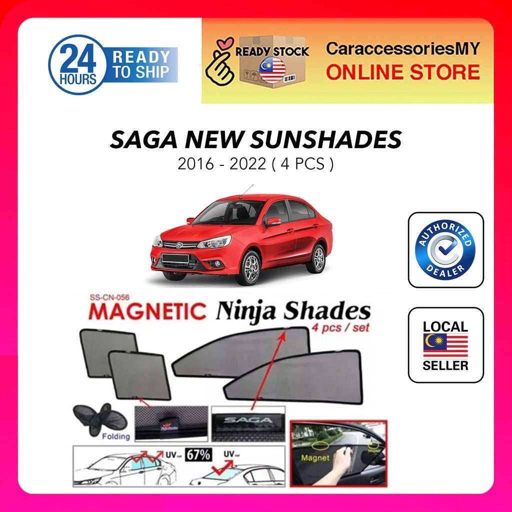 Proton Saga 2016-2020 Magnetic Ninja Sunshade sun shade (4PCS) saga new