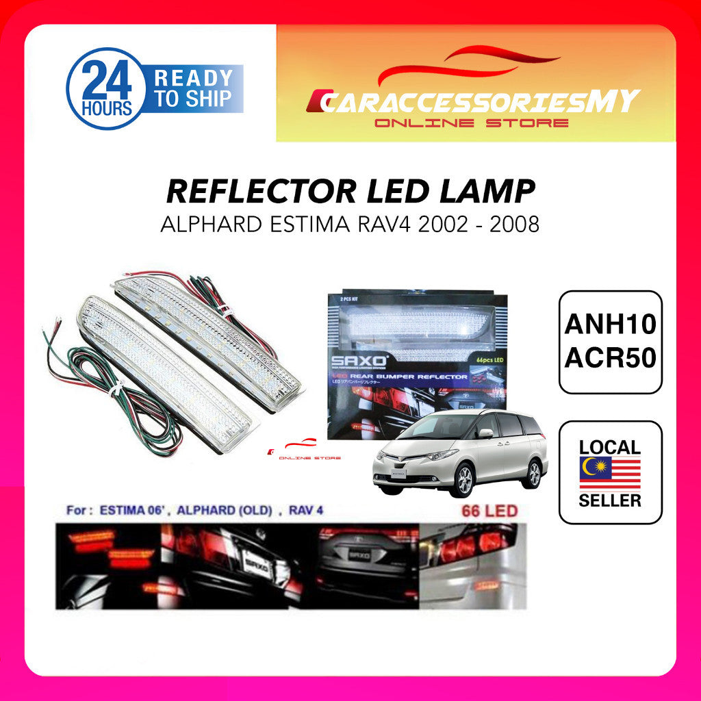 Toyota Alphard ANH10 Estima ACR50 Old Toyota RAV4 Rear Bumper Reflector LED Brake Light