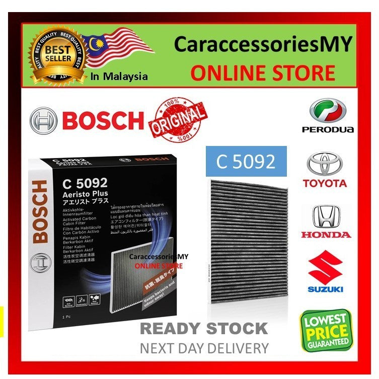 Bosch carbon cabin air filter honda jazz perodua myvi lagi best icon 2018 beeza alza suzuki swift sx4 c5092