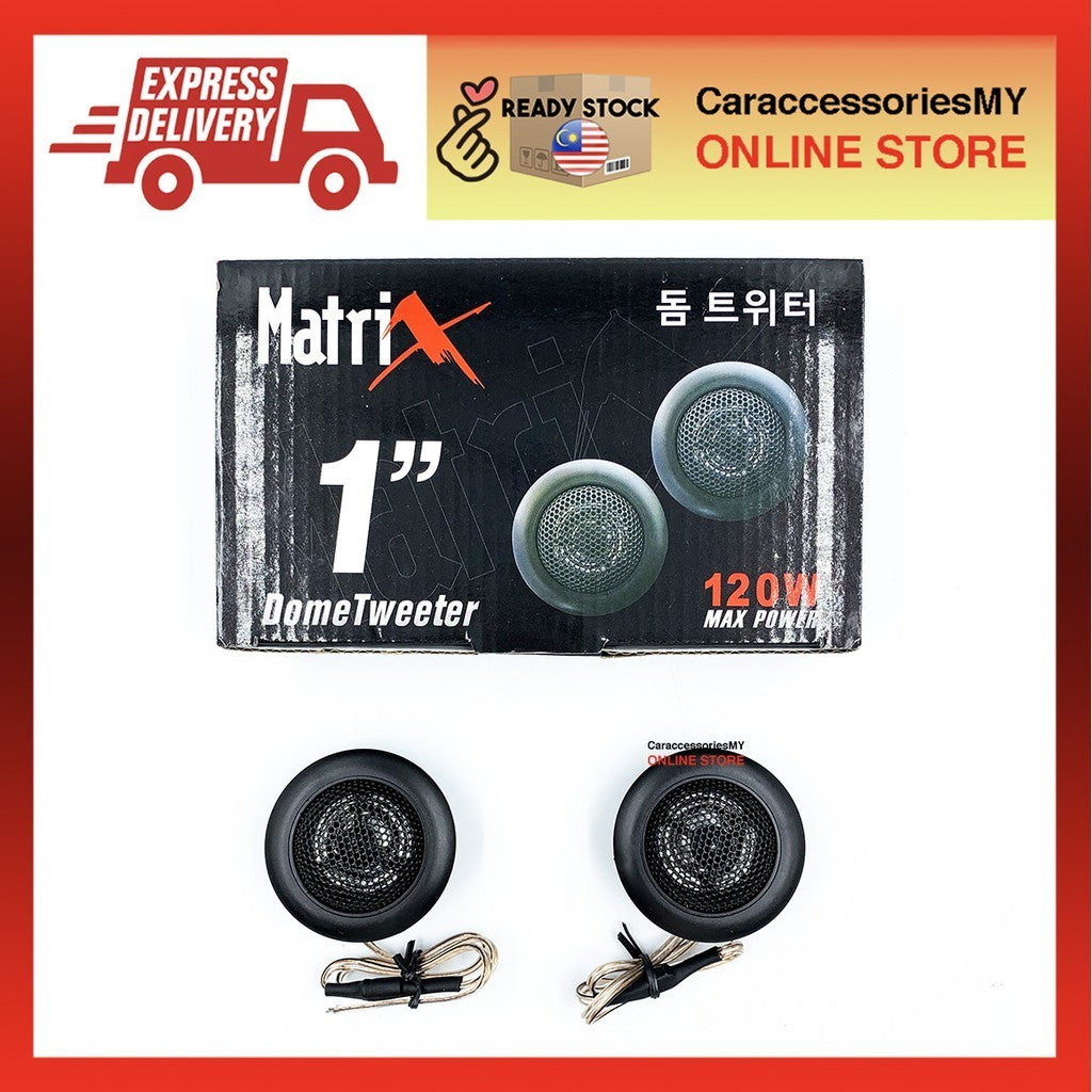 Matrix 1 inch super dome tweeter car speaker tweeter high range 120 watts dashboard speakers