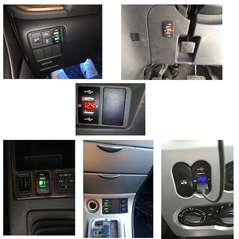 Honda 2 port usb socket 2.1A Dual USB Port Charger For Phone Honda civic accord CRV Odyssey Jazz