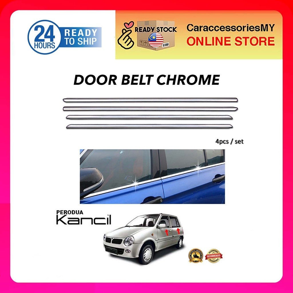 Perodua Kancil Window Chrome Lining/Door Belt Moulding