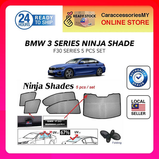 BMW F30 (3 Series) 2012-2017 Magnetic Ninja Sunshade 320i sun shades 325 5 pcs