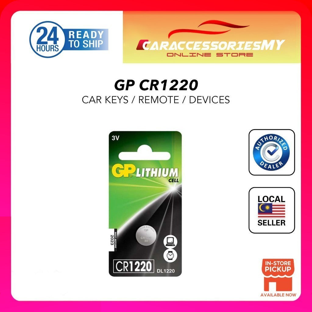 CR1220 GP Genuine Lithium battery Coin Cell 3V GP Lithium Coins Cells CR1220