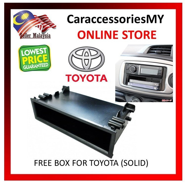 Toyota Single Din Drawer Free Storage Box | For Toyota Car Radio Installation universal toyota single din