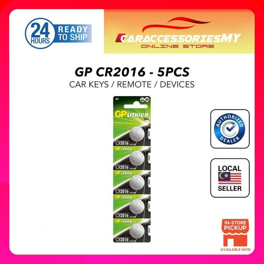 Original GP Lithium Coin Cell Battery CR2016 GP Lithium Cell Electronic Device Battery-5pcs per card