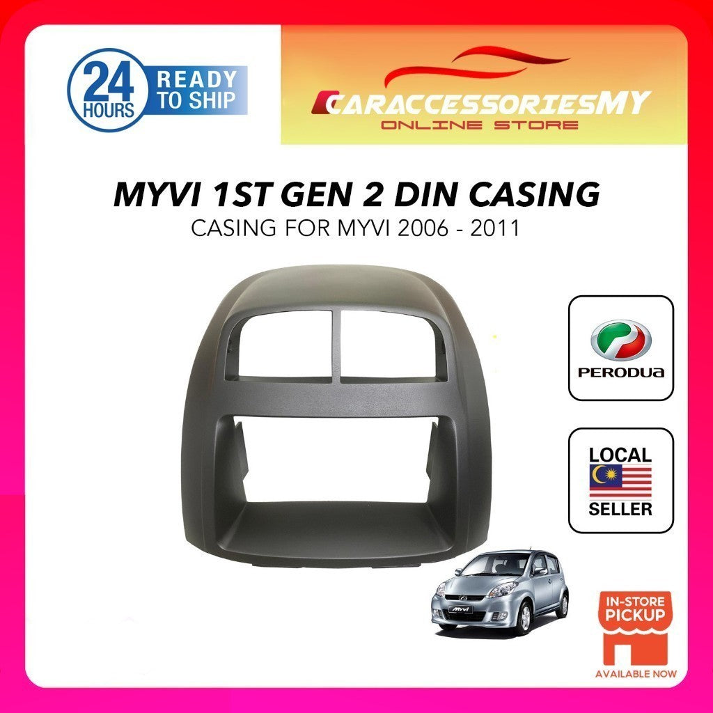 Perodua myvi old 1st gen double din casing toyota player size casing 2005 2010