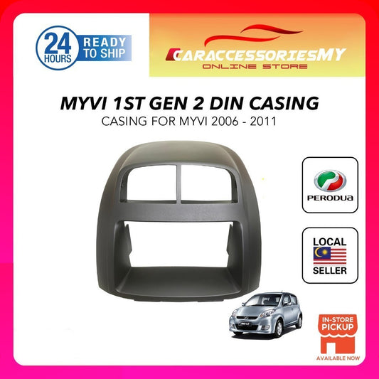 Perodua myvi old 1st gen double din casing toyota player size casing 2005 2010