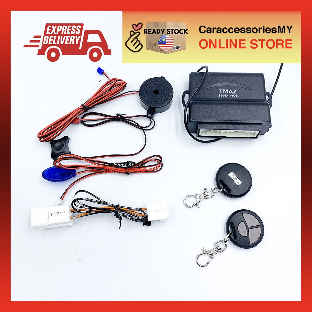 TOYOTA Vios / Altis 2008-2013 OEM PLUG & PLAY CAR ALARM SYSTEM remote control car security door lock