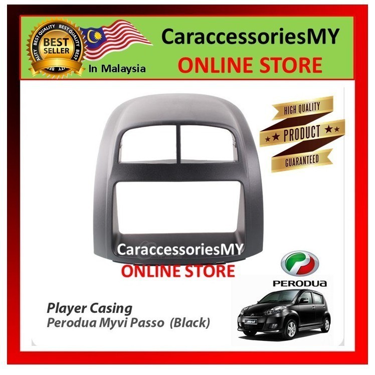 Perodua myvi old 1st gen double din casing toyota player size casing 2005 2010