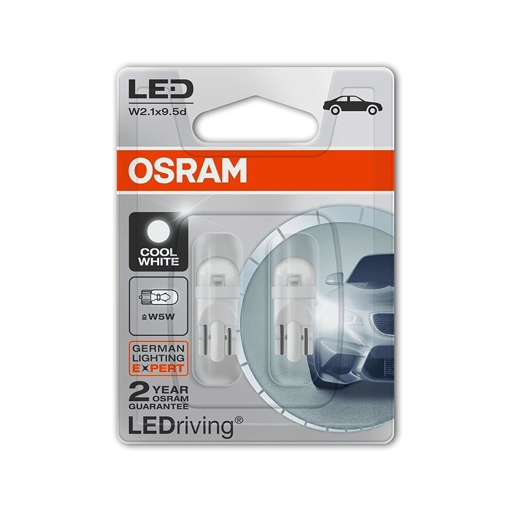 Osram LED T10 Retrofits 6000K cool white 12V 2780CW 2825