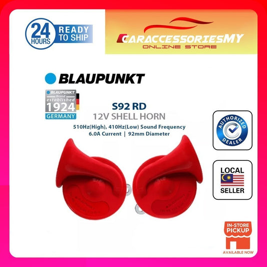 Blaupunkt 12V Shell Horn S92 RD Compact Plus BM Twin Horn Set For 2pcs