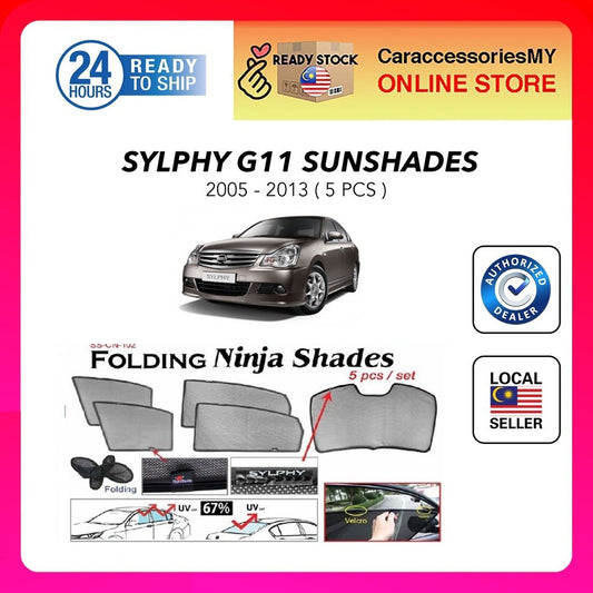 Nissan Sylphy G11(2005-2013) Magnetic Ninja Sunshade sun shade (5pcs)