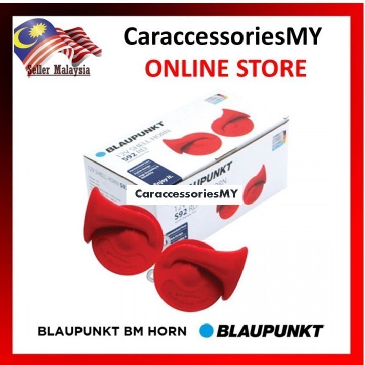 Blaupunkt 12V Shell Horn S92 RD Compact Plus BM Twin Horn Set For 2pcs