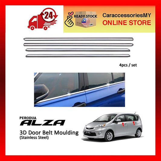Perodua Alza Chrome Window Trim/ Lining/ Door Belt Moulding