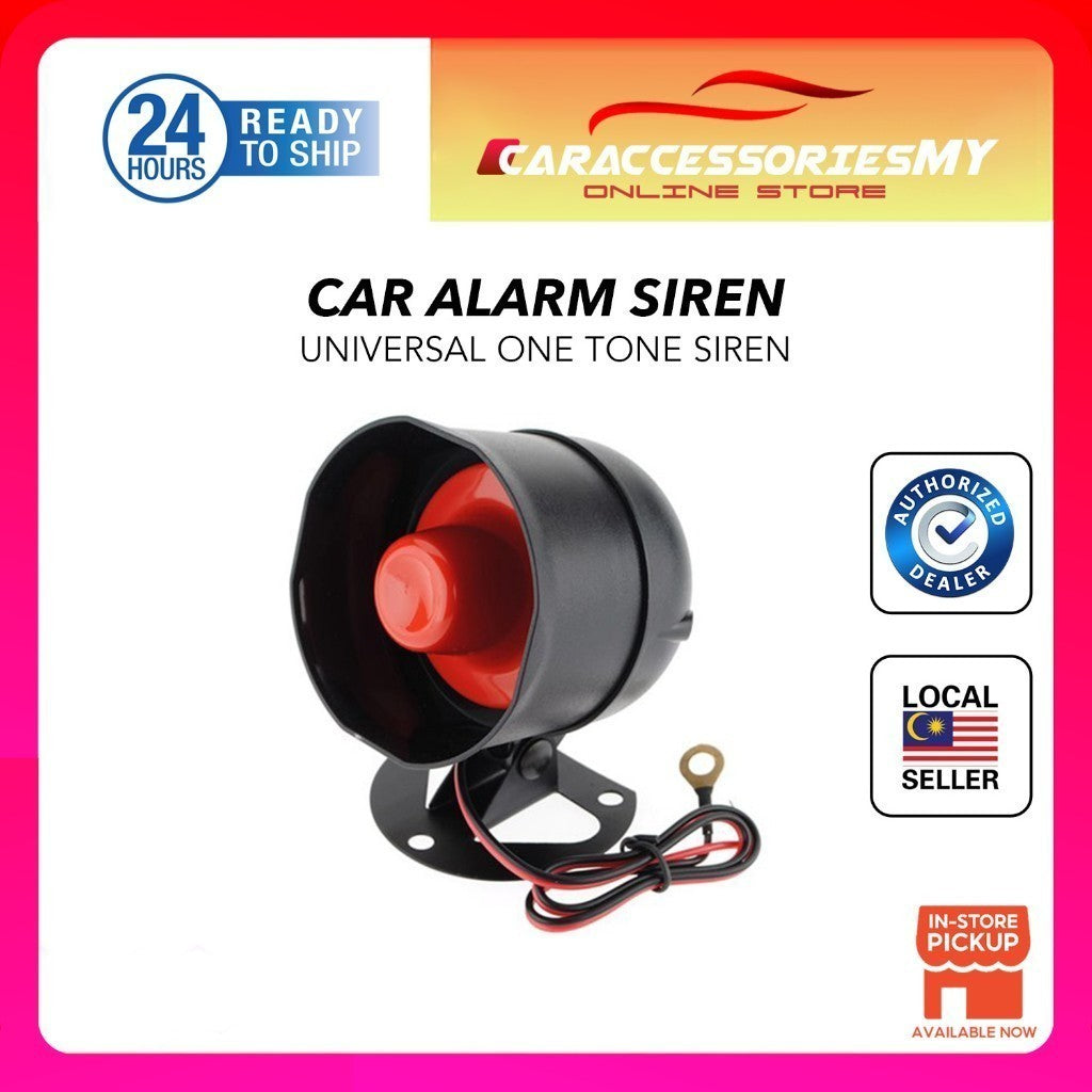 Car Super Loud 12V Alarm System Siren Electric Replacement 1 Tone car alarm system siren bike horn