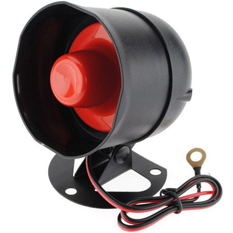 Car Super Loud 12V Alarm System Siren Electric Replacement 1 Tone car alarm system siren bike horn