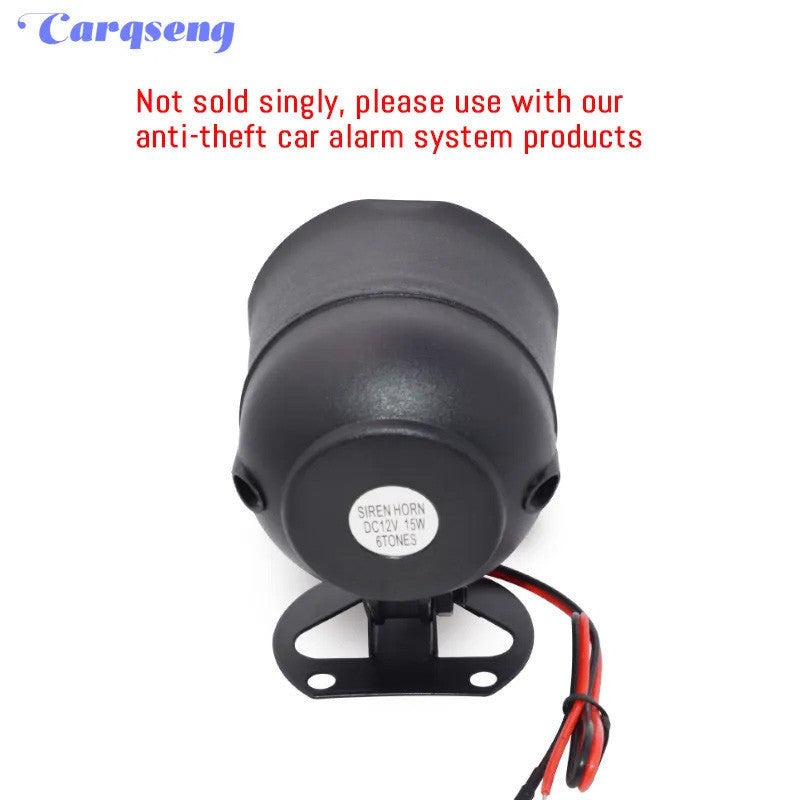 Car Super Loud 12V Alarm System Siren Electric Replacement 1 Tone car alarm system siren bike horn
