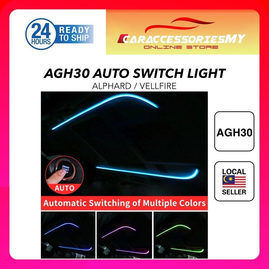 Toyota Alphard Vellfire ANH30 2015-2018 AGH30 Interior Ambient Light Auto Color Change Roof LED Room Lamp 埃尔法威尔法氛围灯