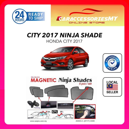 Honda City 2017 Magnetic Ninja Sun Shade Sunshade (5PCS)