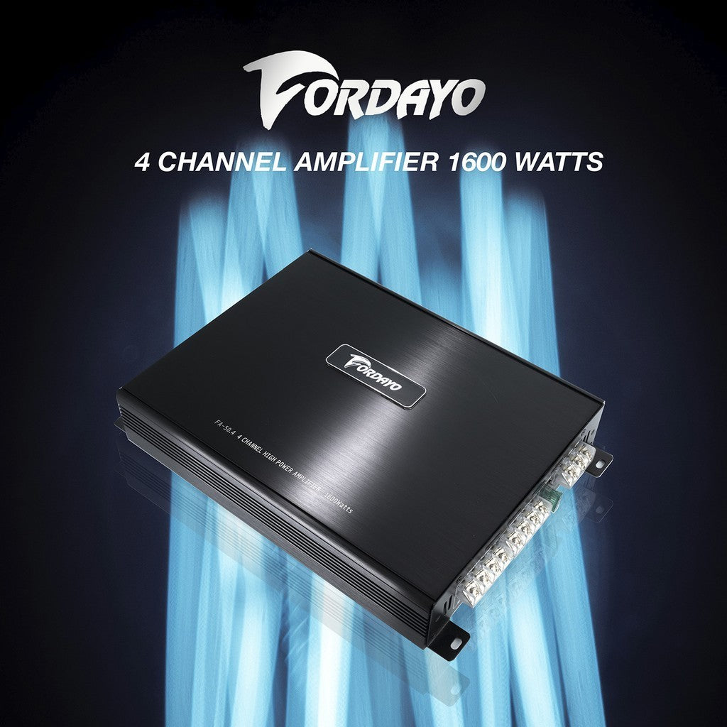 Fordayo 4 channel high power amplifiers 1600 watts car audio woofer amp subwoofer bass 4ch car speaker power