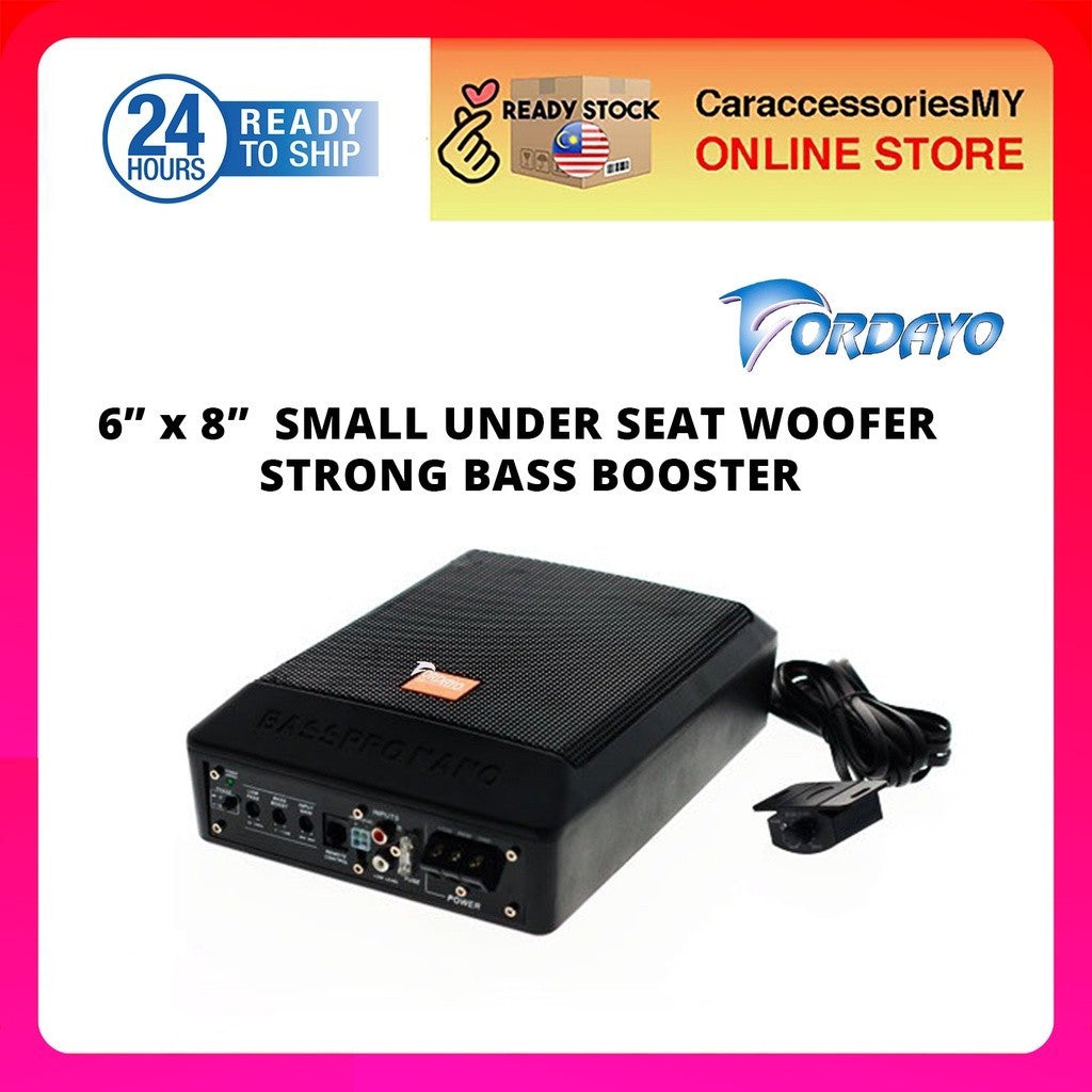 Fordayo under seat woofer 6”x8” Active Subwoofer 200Watt MAX Underseat Fitting MPV Sedan 4x4 SUV BASSPRONANO speaker