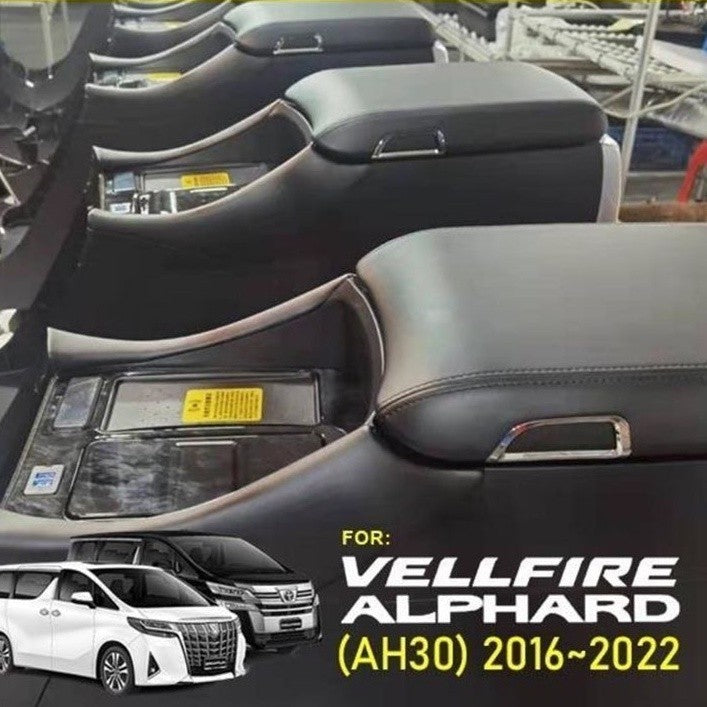 Toyota Alphard Vellfire AGH30 console box with wireless charger