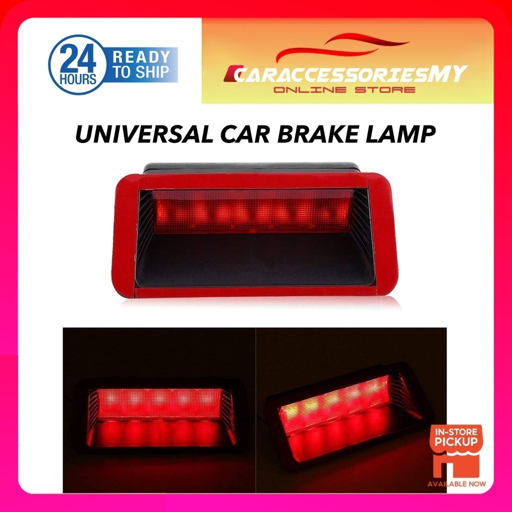 Stop Tail High Third 12V 5 Led 3rd Car Lamp Brake Mount Red Universal Rear Light LED