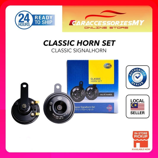 HELLA 12V Classic Universal Horn Set - 3AM 012 588 151 Horn Motor Horn Kereta Car Horn Motorcycle Accessories