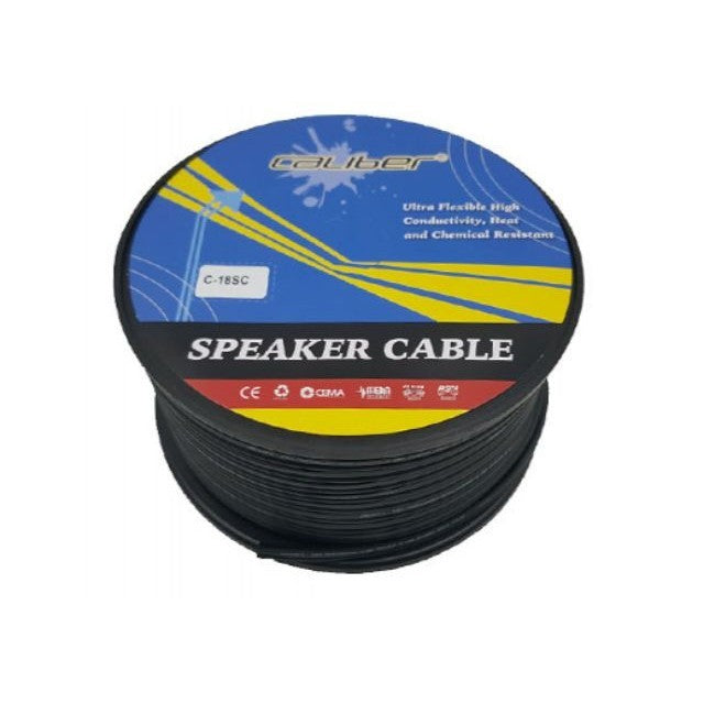 CALIBER SPEAKER CABLE 18AWG car speaker cable, speke kabel kereta subwoofer wire woofer 50 meter pure copper
