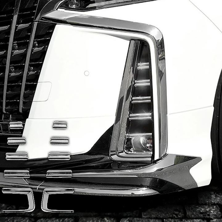 Toyota Alphard ANH30 AGH30 AH30 2018 Front Bumper Fog Lamp Fog Light Frame Trim Garnish Strip Chrome
