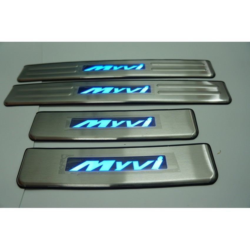 perodua myvi led side sill plate door steps side step stainless steel